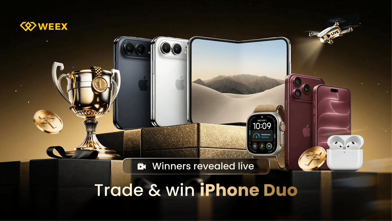 WEEX 2026年9月合约交易大赛:交易赢取 iPhone Duo