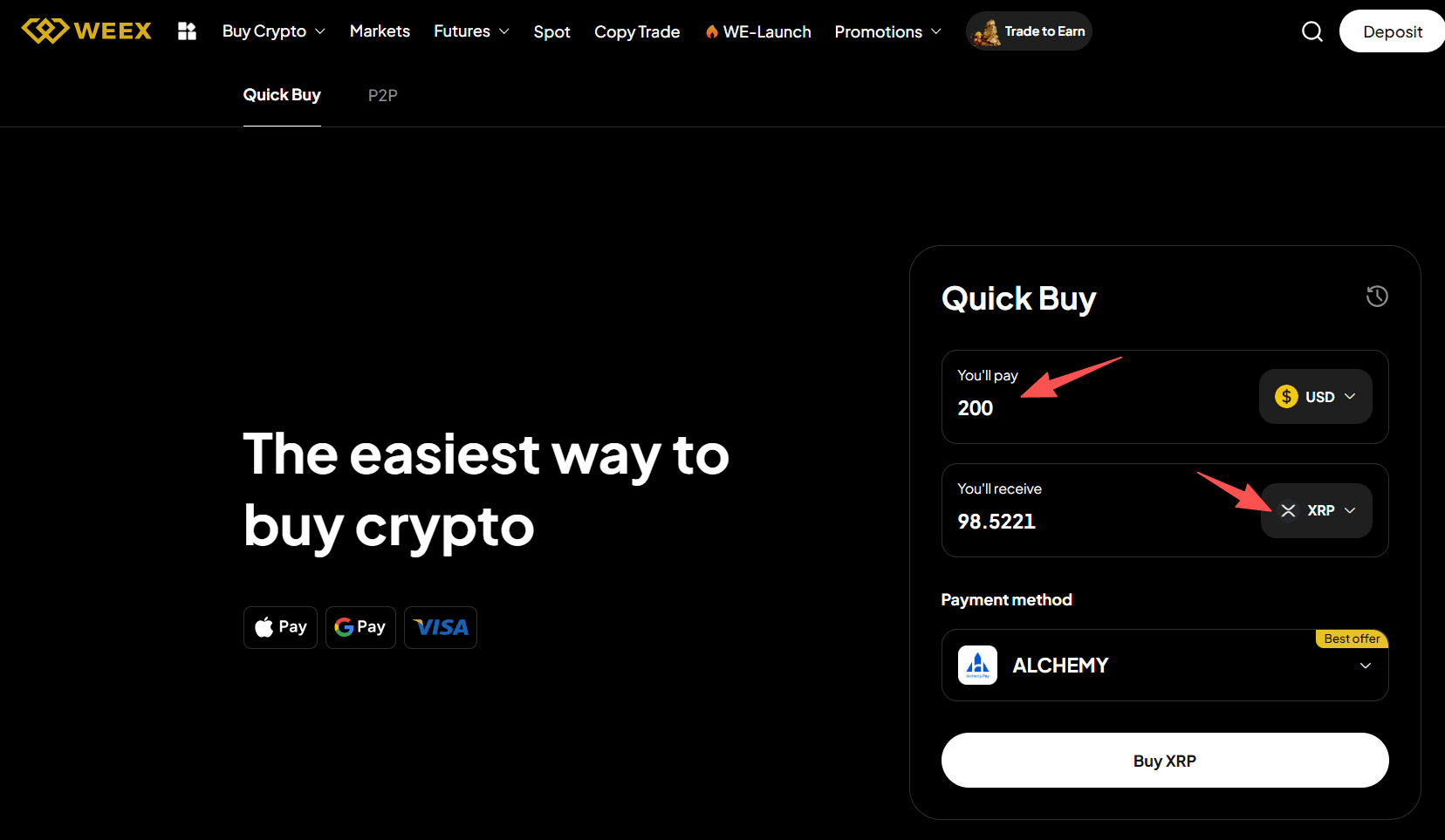 什么是WEEX OTC以及如何通过WEEX OTC买入XRP?